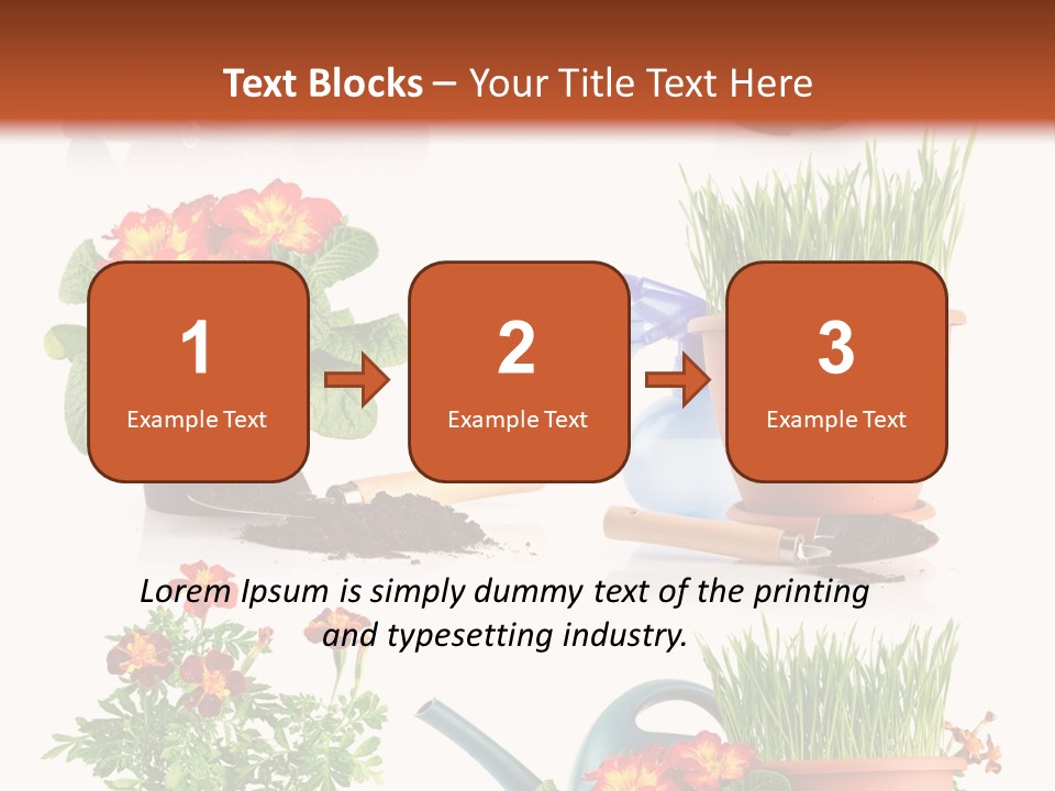 Flowers Pot PowerPoint Template