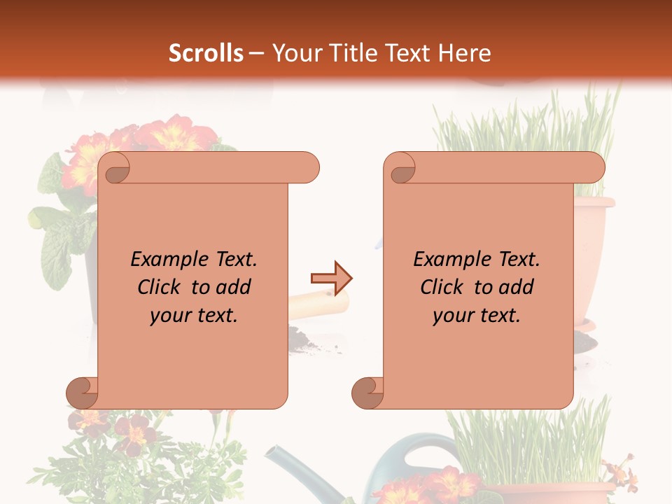 Flowers Pot PowerPoint Template
