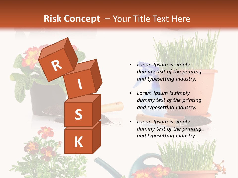 Flowers Pot PowerPoint Template