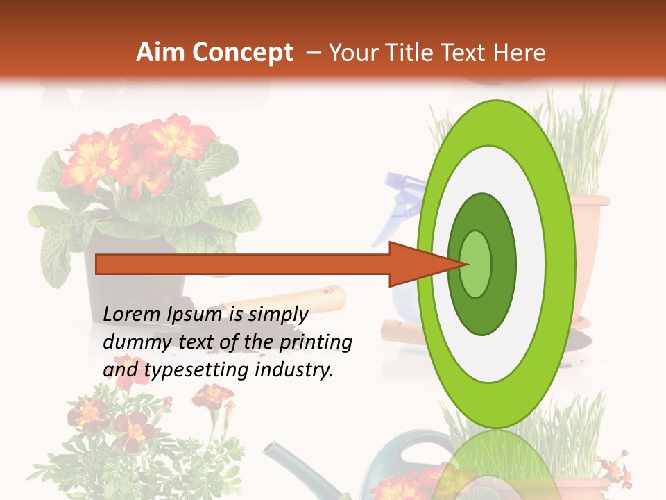 Flowers Pot PowerPoint Template