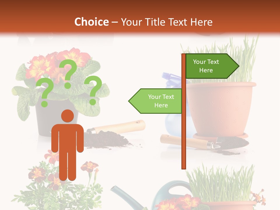 Flowers Pot PowerPoint Template