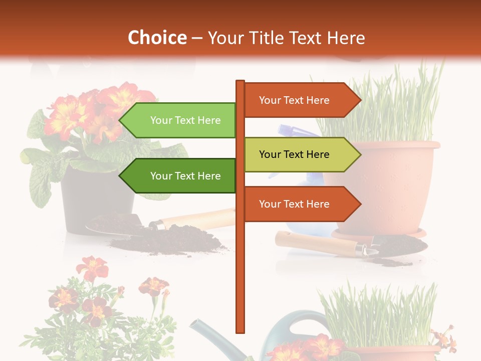 Flowers Pot PowerPoint Template