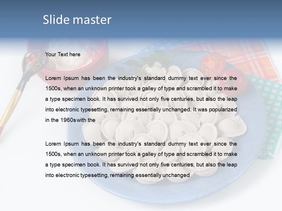 Frozen Tomato Supply PowerPoint Template