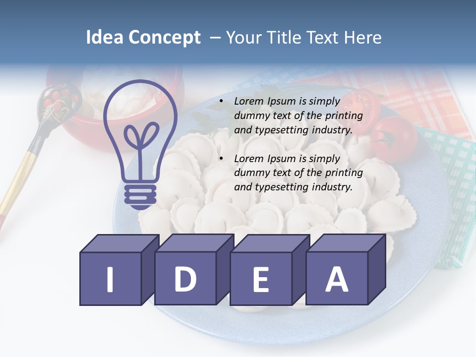 Frozen Tomato Supply PowerPoint Template
