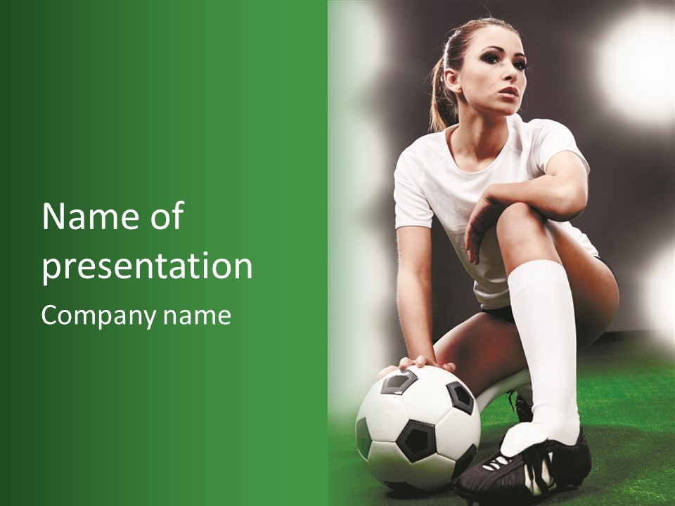 Soccer Woman PowerPoint Template