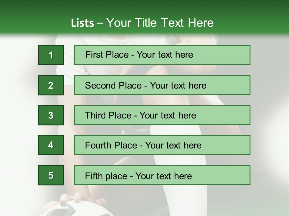 Soccer Woman PowerPoint Template