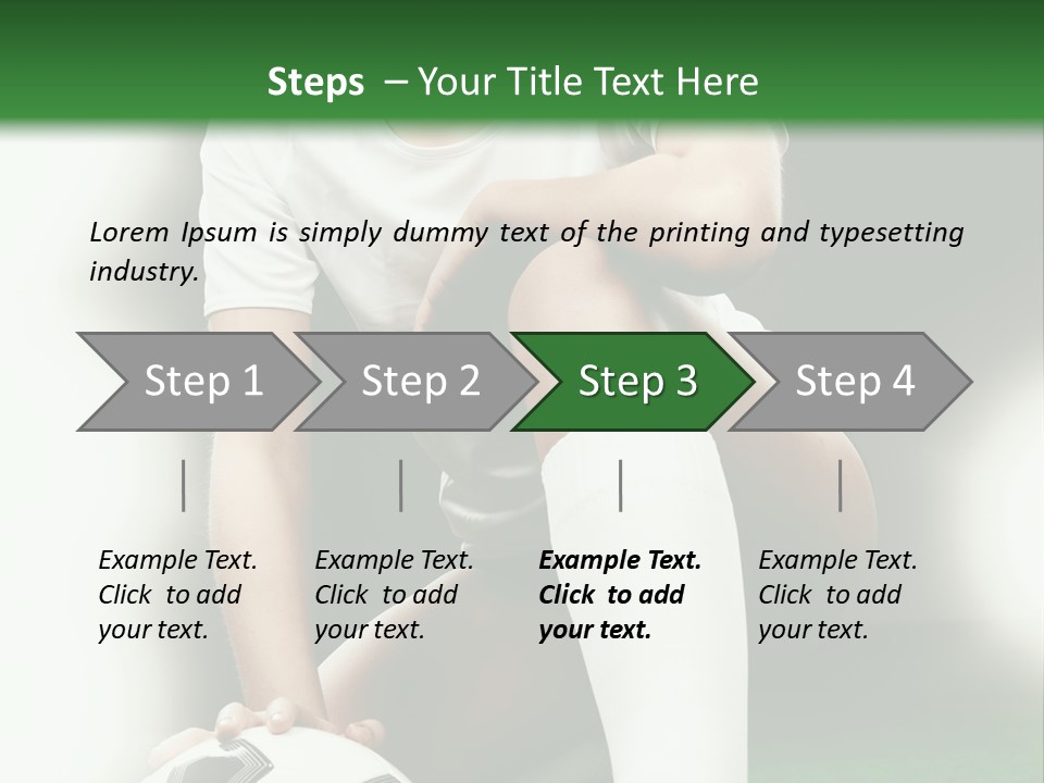 Soccer Woman PowerPoint Template