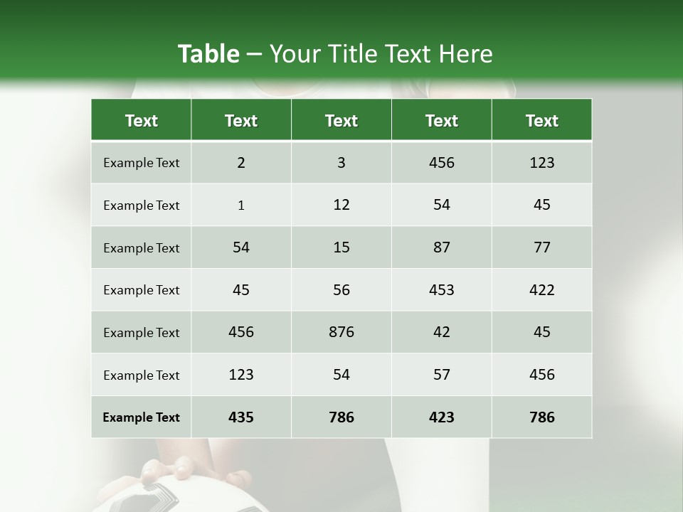 Soccer Woman PowerPoint Template