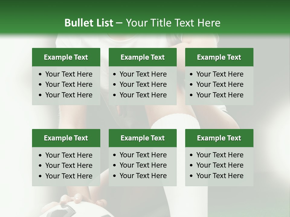 Soccer Woman PowerPoint Template