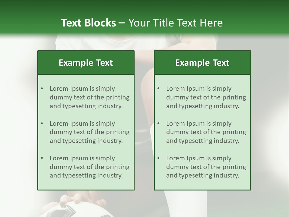 Soccer Woman PowerPoint Template