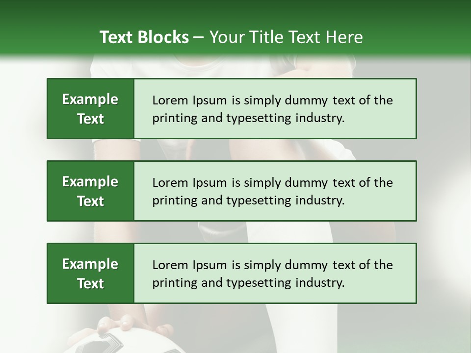Soccer Woman PowerPoint Template