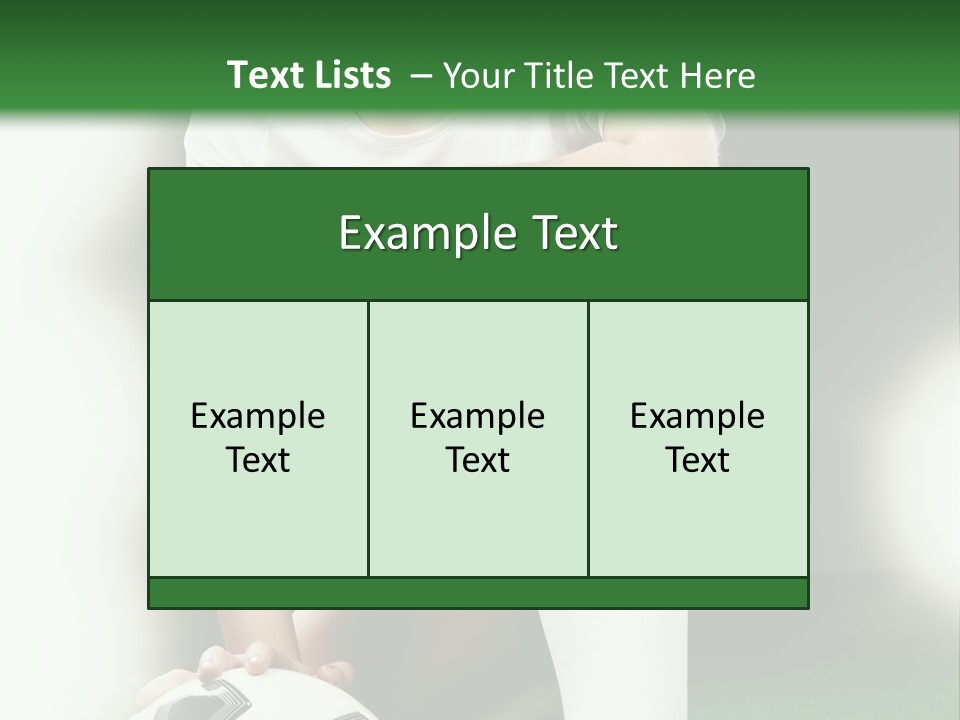Soccer Woman PowerPoint Template