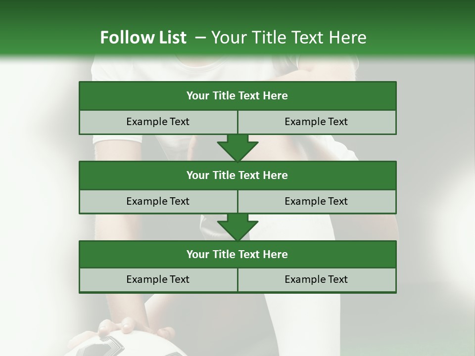 Soccer Woman PowerPoint Template