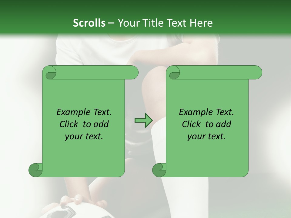 Soccer Woman PowerPoint Template