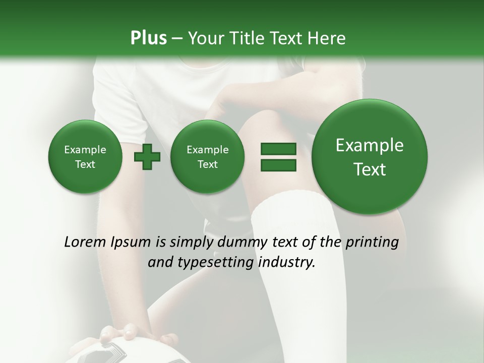 Soccer Woman PowerPoint Template