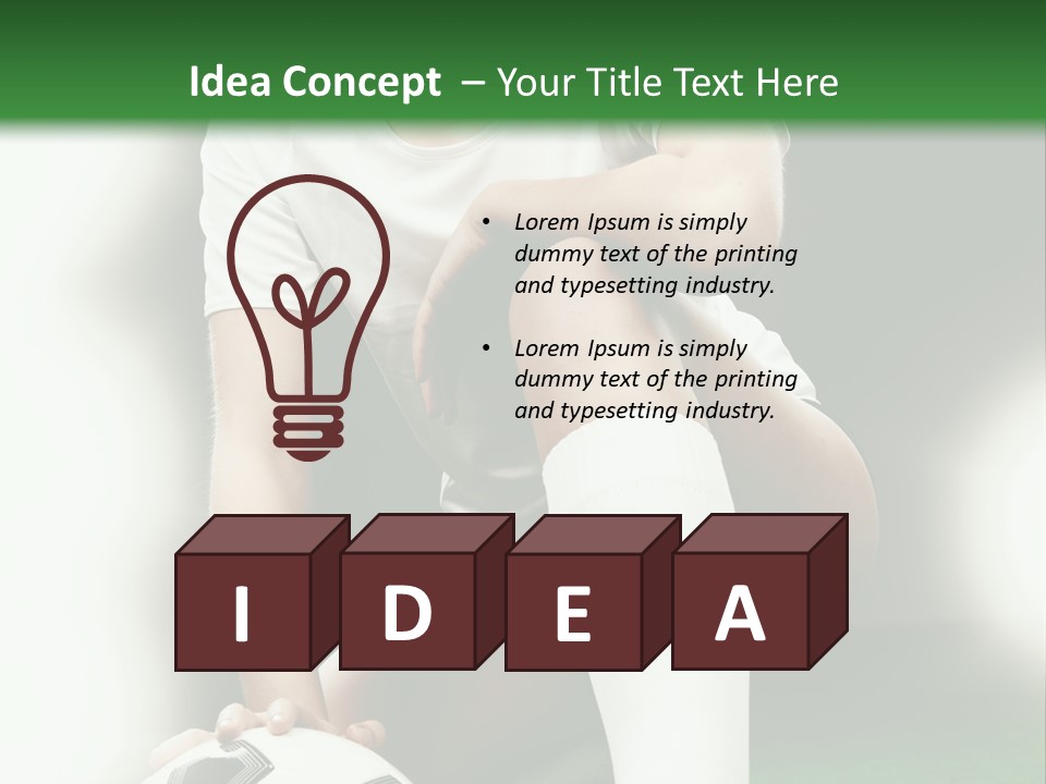 Soccer Woman PowerPoint Template