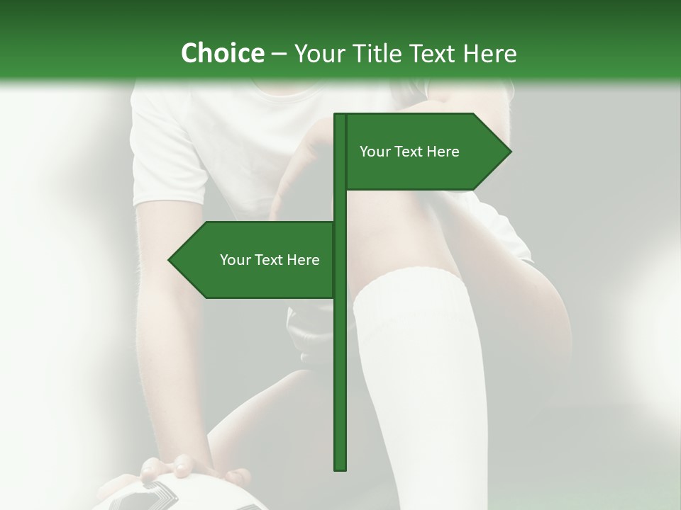Soccer Woman PowerPoint Template