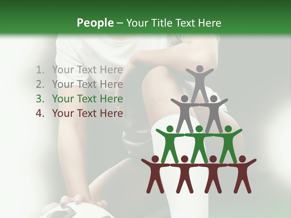 Soccer Woman PowerPoint Template