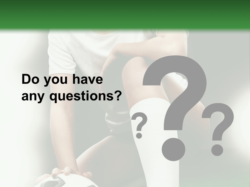 Soccer Woman PowerPoint Template