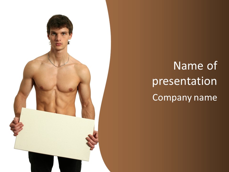 Empty Muscular Show PowerPoint Template