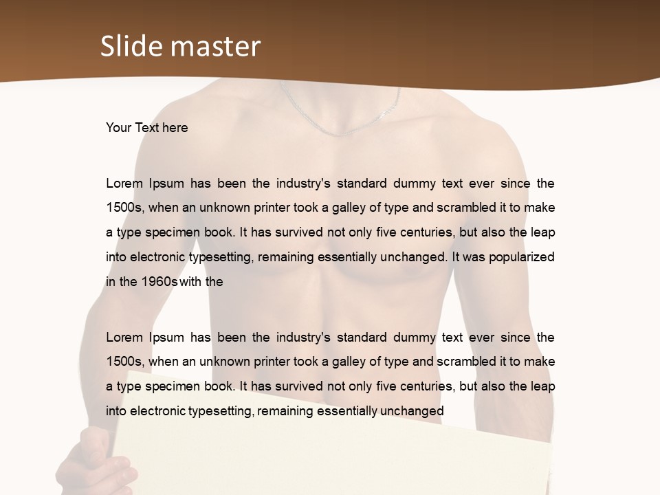 Empty Muscular Show PowerPoint Template