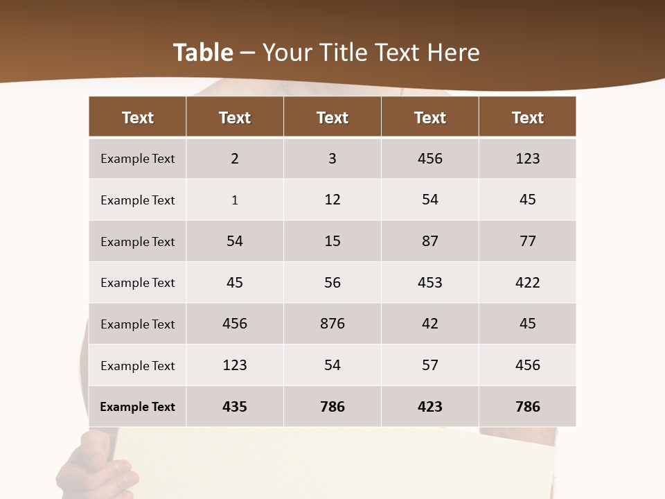 Empty Muscular Show PowerPoint Template