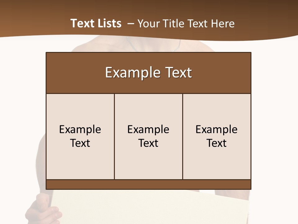 Empty Muscular Show PowerPoint Template
