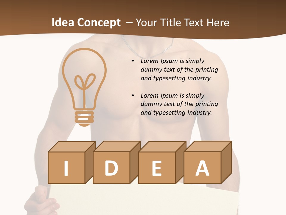 Empty Muscular Show PowerPoint Template