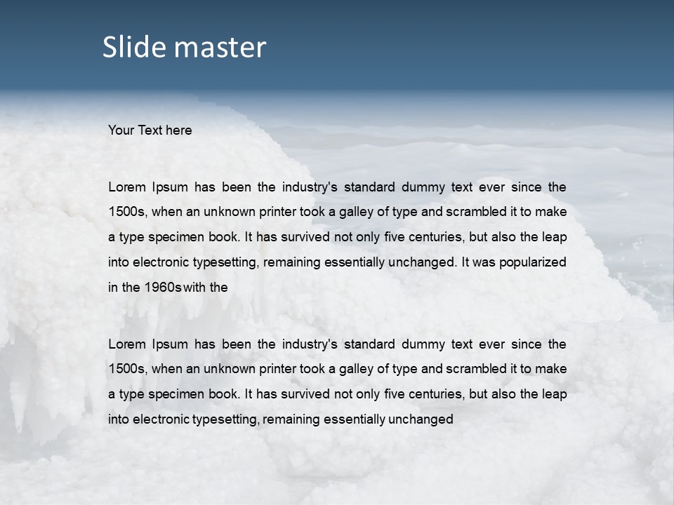 Land Beauty Lake PowerPoint Template