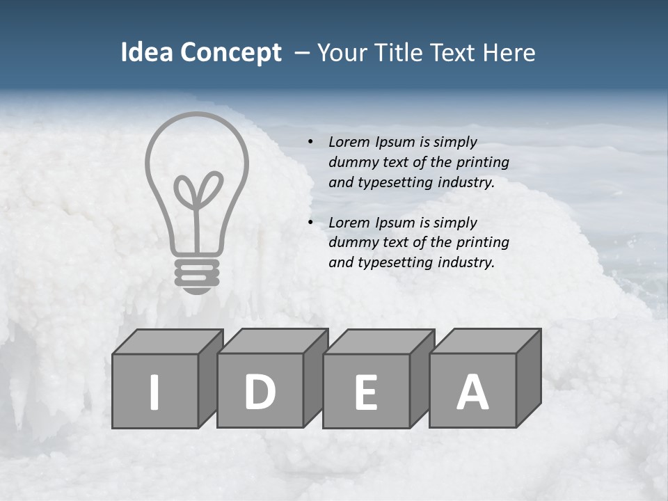 Land Beauty Lake PowerPoint Template