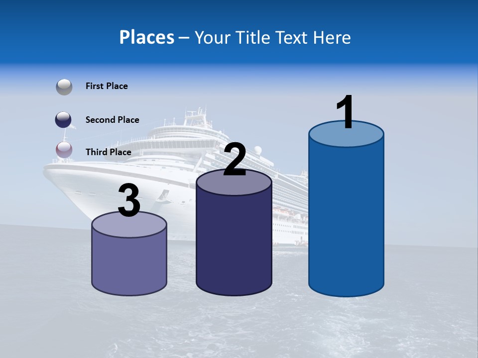 Ship Of Sea PowerPoint Template