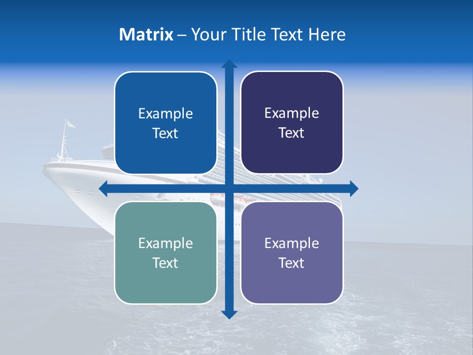 Ship Of Sea PowerPoint Template