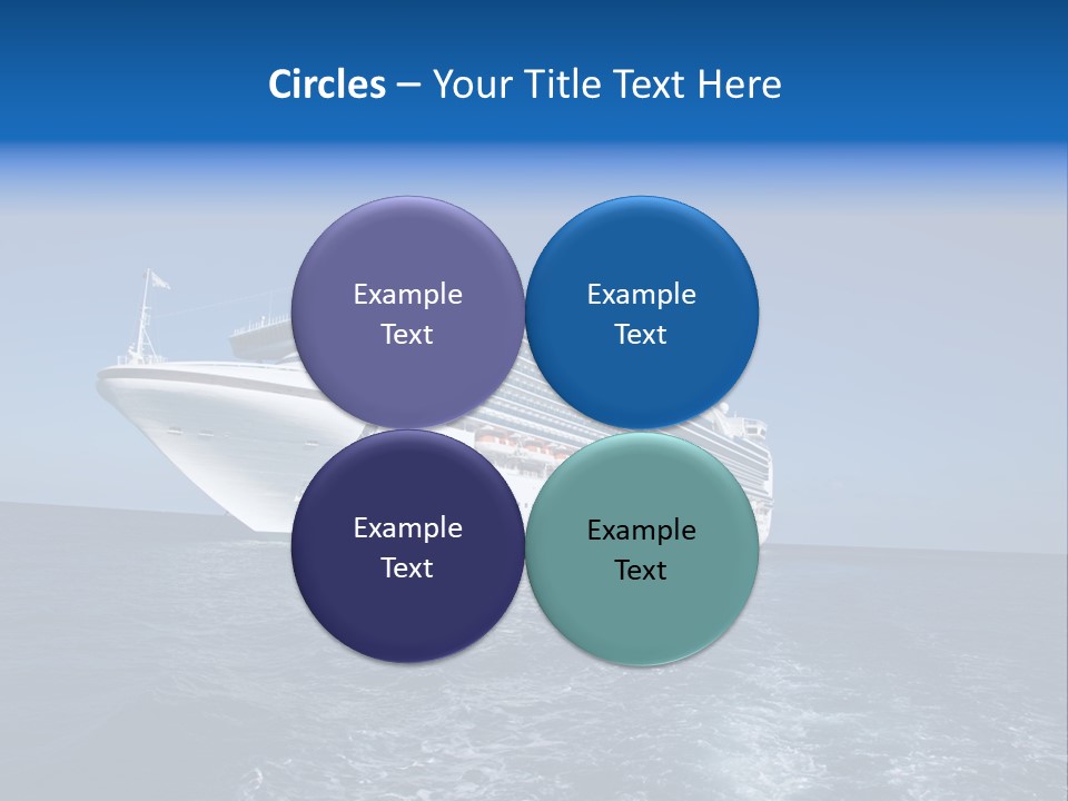 Ship Of Sea PowerPoint Template