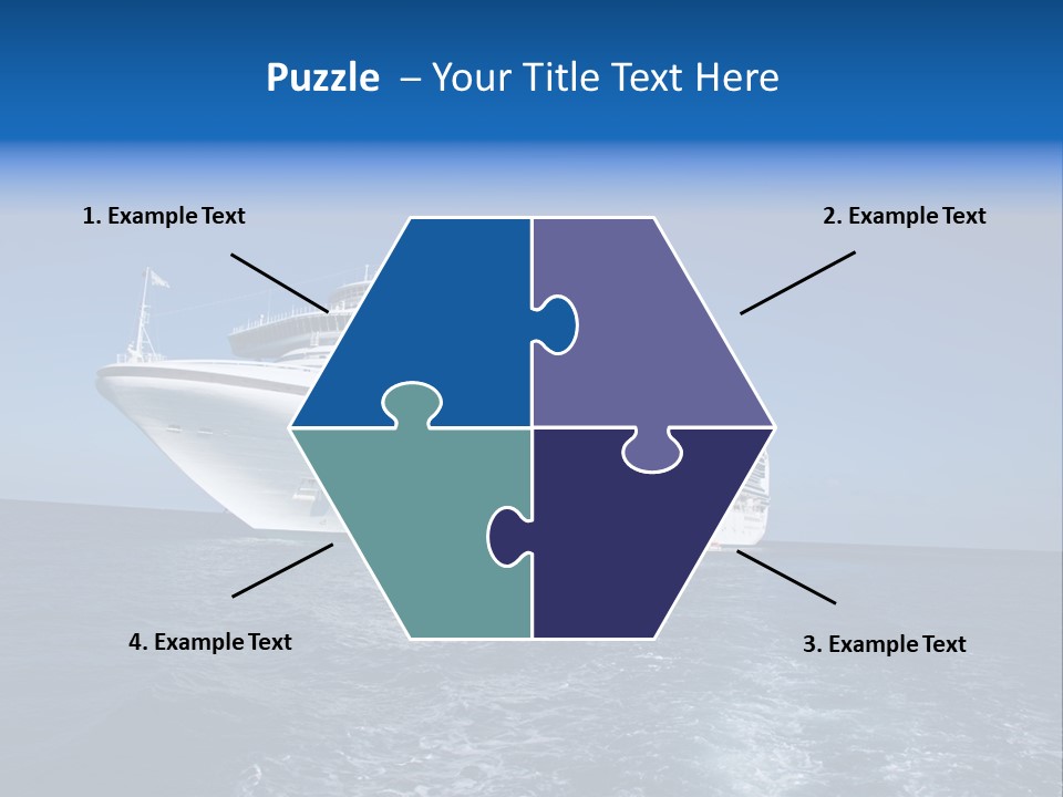 Ship Of Sea PowerPoint Template