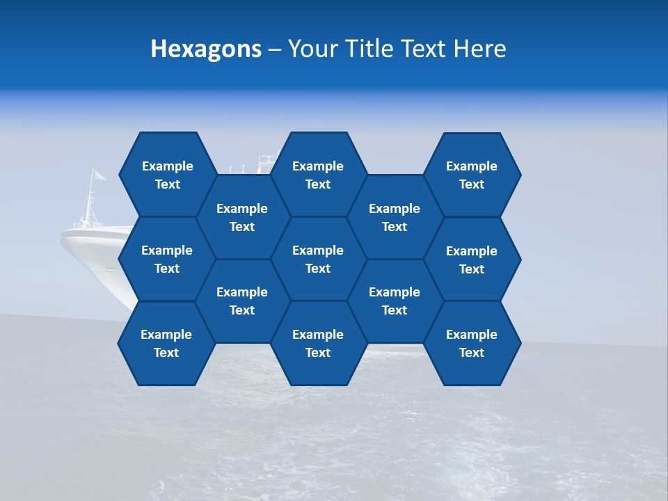 Ship Of Sea PowerPoint Template