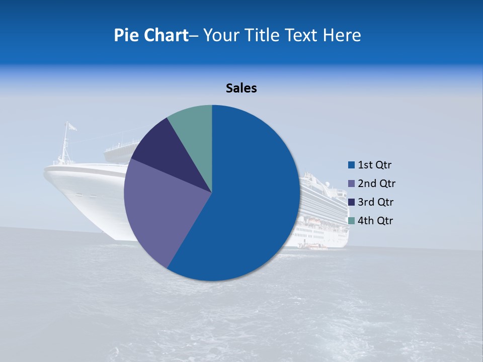 Ship Of Sea PowerPoint Template