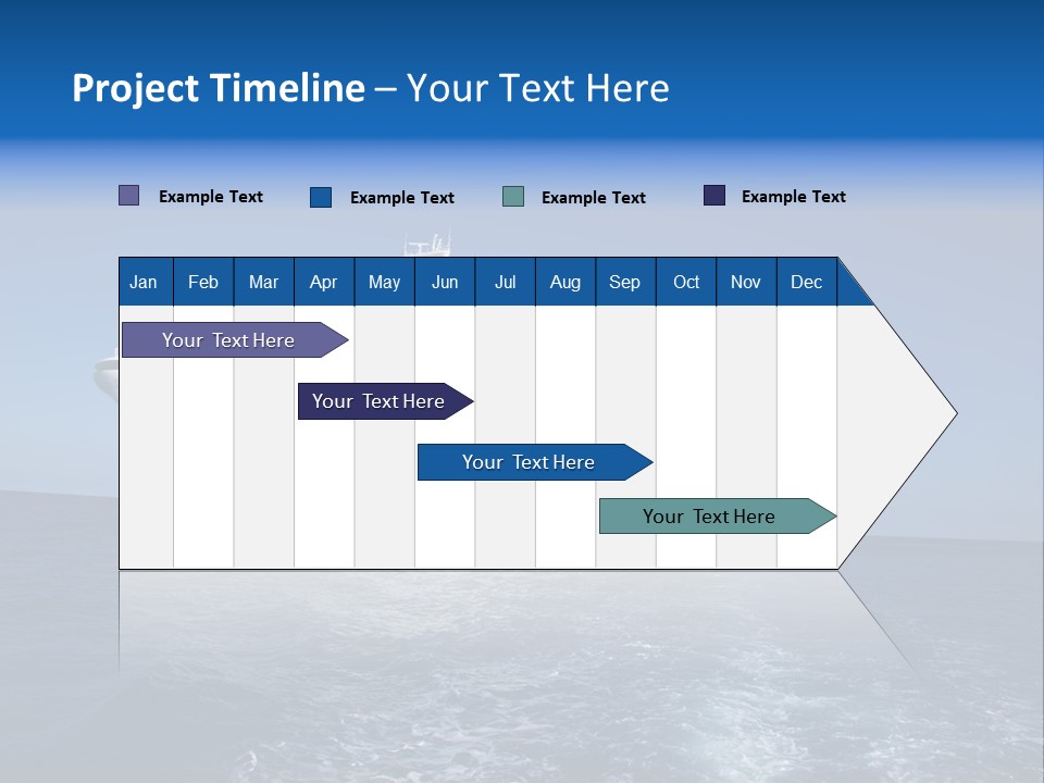 Ship Of Sea PowerPoint Template