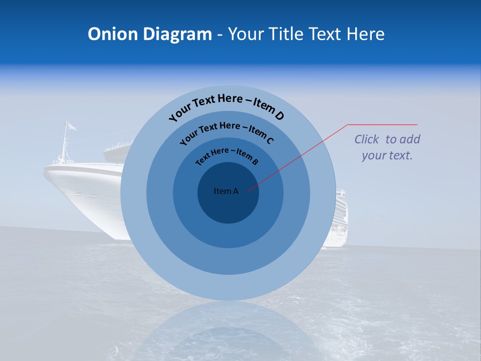 Ship Of Sea PowerPoint Template