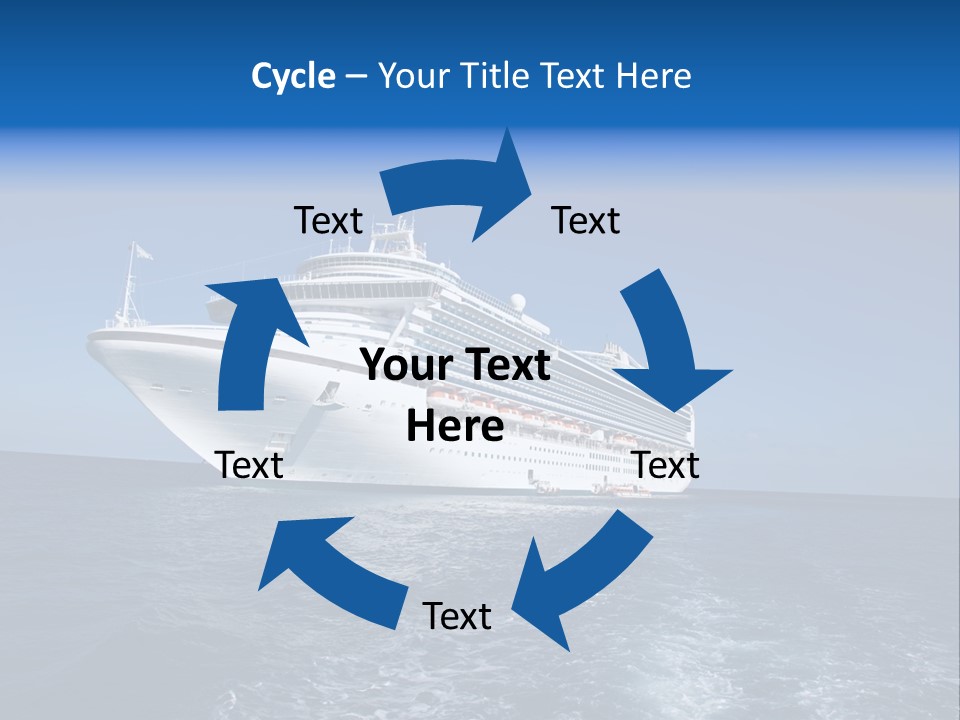 Ship Of Sea PowerPoint Template