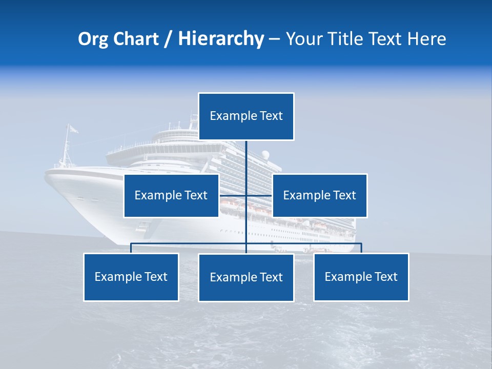 Ship Of Sea PowerPoint Template