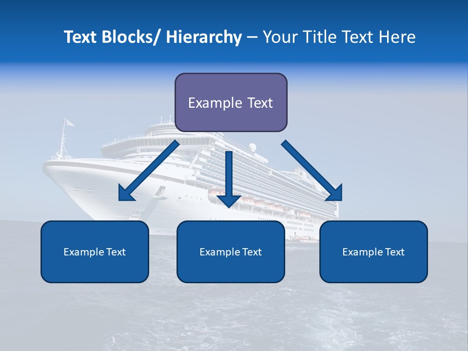 Ship Of Sea PowerPoint Template