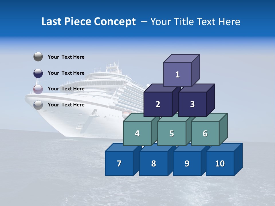 Ship Of Sea PowerPoint Template
