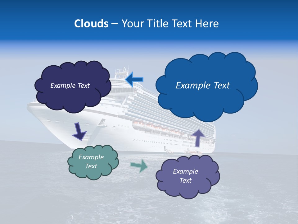 Ship Of Sea PowerPoint Template