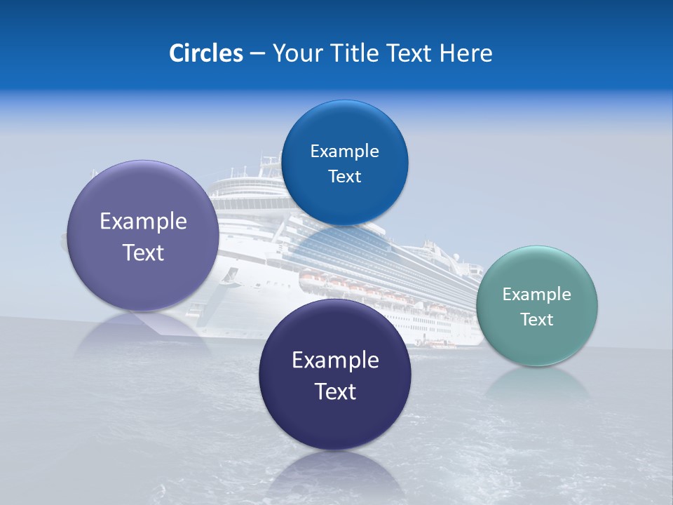 Ship Of Sea PowerPoint Template