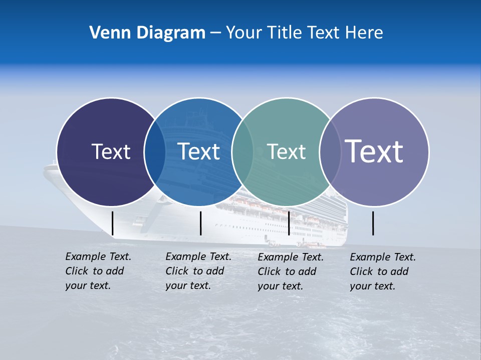 Ship Of Sea PowerPoint Template