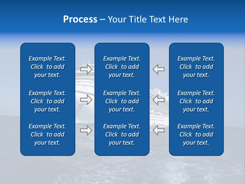 Ship Of Sea PowerPoint Template