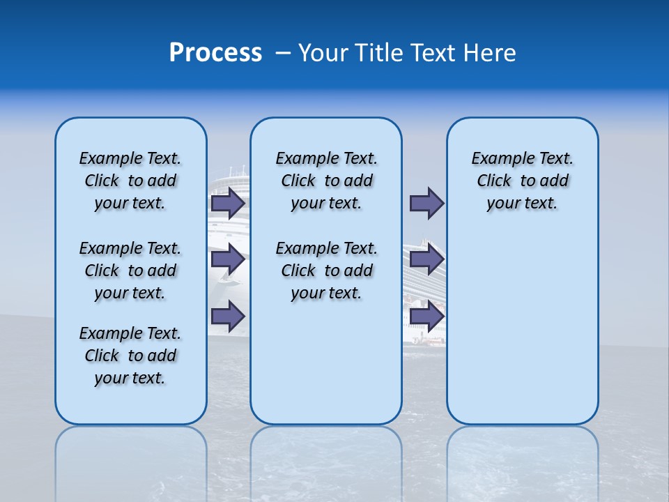 Ship Of Sea PowerPoint Template