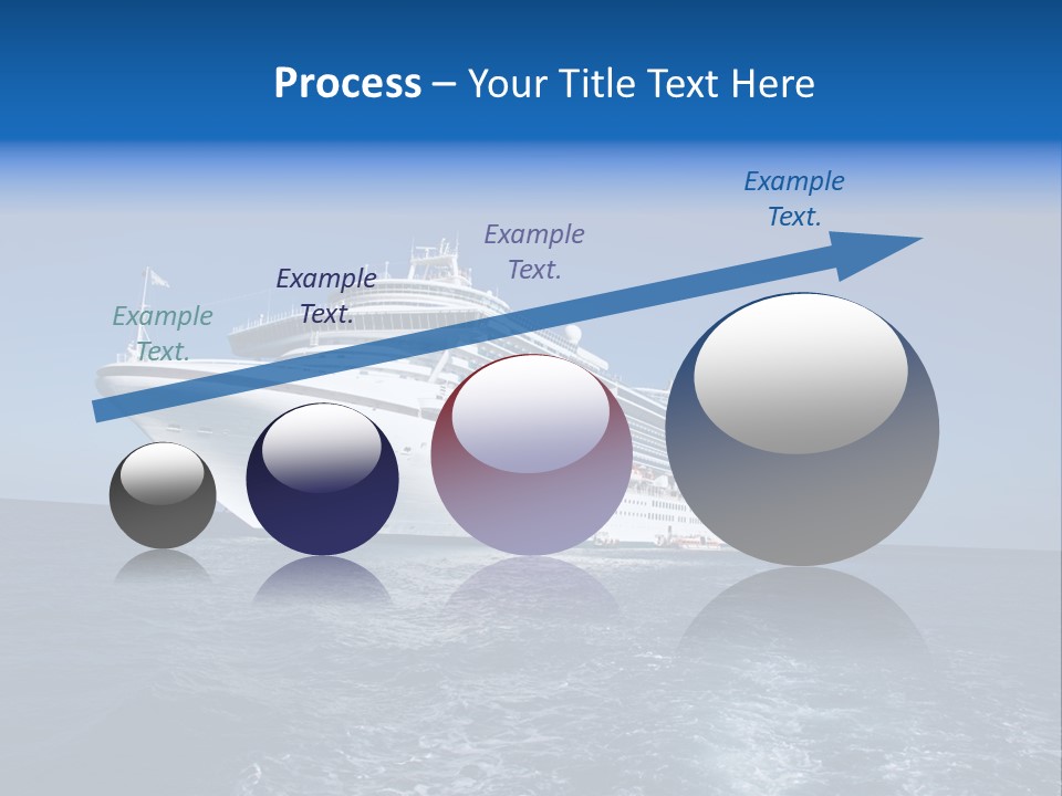 Ship Of Sea PowerPoint Template