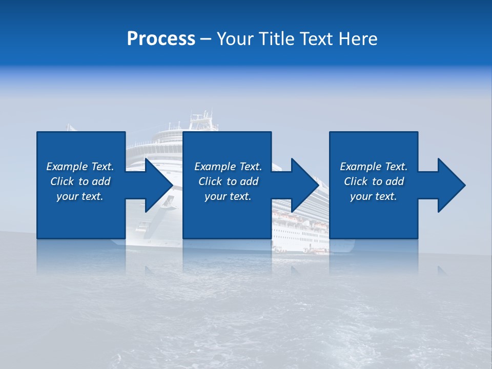 Ship Of Sea PowerPoint Template