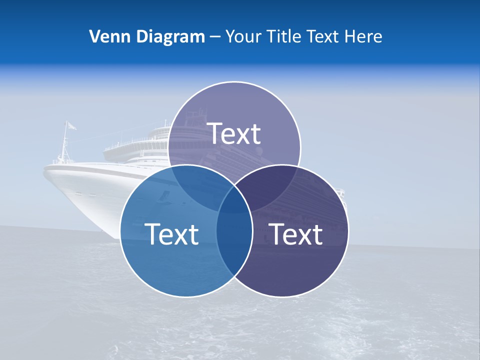 Ship Of Sea PowerPoint Template